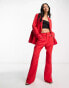 Фото #2 товара Never Fully Dressed dynasty slouchy trousers in bright red