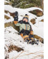 ფოტო #2 პროდუქტის Big Boys Two Piece Technical Snowsuit Colorblock Black, Sage And Spice