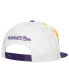Фото #2 товара Men's White Los Angeles Lakers Hot Fire Snapback Hat