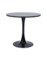 Фото #1 товара Modern 31.5" Dining Table With Round Top And Pedestal Base In B Lack Color