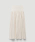 Фото #3 товара Women's Elastic Panel Flared Skirt