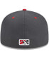 Фото #4 товара Men's Gray Cedar Rapids Kernels Theme Nights Cedar Rapids Mat Grapplers 59FIFTY Fitted Hat