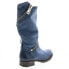 Фото #16 товара A.S.98 Siggs 259373-102 Womens Blue Leather Zipper Mid Calf Boots