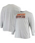 Фото #1 товара Men's Big and Tall Heathered Gray Denver Broncos Practice Long Sleeve T-shirt