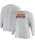 Men's Big and Tall Heathered Gray Denver Broncos Practice Long Sleeve T-shirt 3XB - фото #1