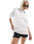 Фото #1 товара ASOS DESIGN heavy weight collar sweatshirt in white