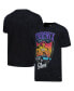 Фото #1 товара Men's and Women's Black Distressed Phoenix Suns Tour Band T-shirt