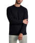 Men's Textured Long Sleeve Crew Neck Sweater
