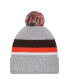 Men's Heather Gray Cleveland Browns Cuffed Knit Hat with Pom