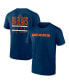Фото #1 товара Men's Navy Chicago Bears Big and Tall Two-Sided T-shirt