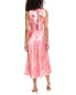 Ted Baker Satin Cowl Neck Midi Dress Women's Pink 3