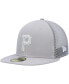 Фото #1 товара Men's Gray Pittsburgh Pirates 2023 On-Field Batting Practice 59FIFTY Fitted Hat