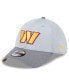 Men's Gray Washington Commanders 2024 NFL Training Camp 39THIRTY Flex Hat Серый, S/M - фото #1