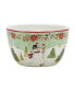 Фото #5 товара Joy of Christmas 24 oz Ice Cream Bowls Set of 4