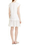 Фото #3 товара Emporio Armani Jersey Ruffle Cap Sleeve Dress Off White 42 US 6