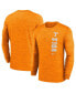 Men's Tennessee Orange Volunteers 2024 Sideline Velocity Performance Long Sleeve T-Shirt