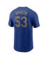 Фото #3 товара Nike Men's Adolis Garcia Royal Texas Rangers 2024 Gold Collection Name Number T-Shirt