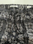 PacSun Mens Lightweight Drawstring Straight Leg Pants Black Paisley Size S