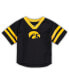 Infant Boys and Girls Black, Gold Iowa Hawkeyes Red Zone Jersey and Pants Set