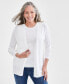 Фото #1 товара Women's Open Front Cardigan Sweater, Created for Macy's