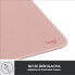 Фото #10 товара Logitech Mouse Pad Studio Series - Pink - Monochromatic - Nylon - Polyester - Rubber - Non-slip base