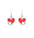 Romantic silver earrings Hearts SVLE0430SH2SM00