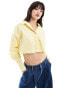 ASOS DESIGN ultimate cropped shirt in yellow Желтый, 36 - фото #1