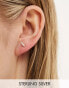 Фото #1 товара Seol + Gold sterling silver pearl and cubic zirconia stud earrings