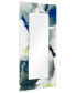 Фото #2 товара 'Ephemeral' Rectangular On Free Floating Printed Tempered Art Glass Beveled Mirror, 72" x 36"