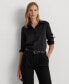 ფოტო #1 პროდუქტის Women's Satin Charmeuse Shirt, Regular & Petite