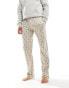 Фото #1 товара Polo Ralph Lauren lounge jogger with all over pony logo in cream