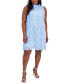 Plus Size Eyelet Lace Trapeze Shift Dress