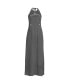 Plus Size Keyhole High Halter Neck Maxi Dress