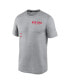 ფოტო #2 პროდუქტის Men's Heather Charcoal Boston Red Sox Authentic Collection Early Work Tri-Blend Performance T-Shirt