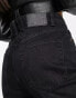 Фото #3 товара Bershka Tall high waisted dad jean in black