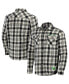 Фото #1 товара Men's Darius Rucker Collection by Black, Natural Oregon Ducks Plaid Flannel Long Sleeve Button-Up Shirt
