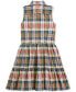 Big Girls Angela Plaid Cotton Madras Shirtdress