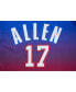 Фото #3 товара Men's Josh Allen Royal Buffalo Bills Player Name and Number Ombre Mesh T-shirt