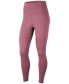 Фото #2 товара Nike 280017 Women's Yoga 7/8 Length Leggings Size X-small Pink