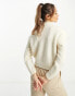 Mango shoulder detail jumper in cream