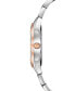 ფოტო #2 პროდუქტის Women's Sutton Diamond (1/10 ct. t.w.) Two-Tone Stainless Steel Bracelet Watch 32.5mm