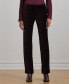 Women's Stretch Velvet Straight-Leg Pants