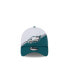 Men's White, Midnight Green Philadelphia Eagles 2023 Sideline 39THIRTY Flex Hat Бело-зеленый, L/XL - фото #3