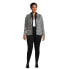 Фото #5 товара No Boundaries Juniors Plus Size Hooded Blazer Women's 1X Gray & Black Plaid