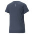 Фото #2 товара Puma Run Logo Crew Neck Short Sleeve Athletic T-Shirt Womens Blue Casual Tops 52