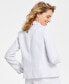Фото #2 товара Women's Tweed Notched-Collar Blazer, Created for Macy's
