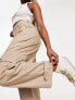 Stradivarius – Elegante Utility-Cargohose in Steinbeige