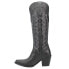 Фото #3 товара Dingo High Cotton Embroidery Snip Toe Cowboy Womens Black Casual Boots 01-DI936