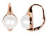 Bronze earrings with real pearls JL0533