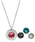 4in1 steel necklace with interchangeable crystals